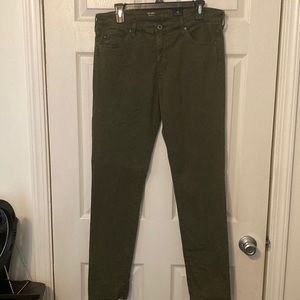 AG Adriano Goldschmied The Prima cigarette pants olive size 32R